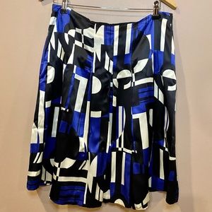 Lauren Ralph Lauren Silk Pleated Mid Length Skirt Size8!
